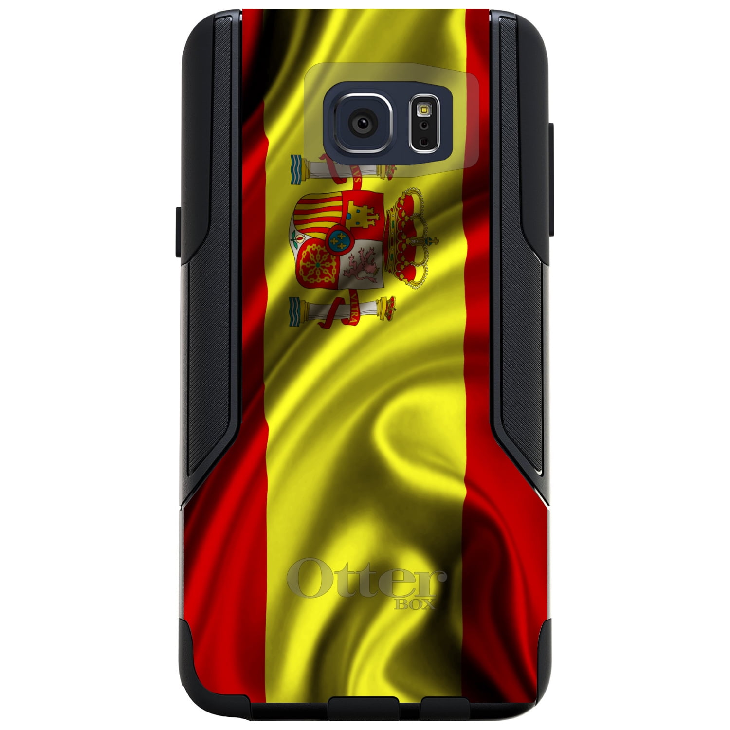 DistinctInk Custom Black OtterBox Commuter Series Case for Samsung Galaxy Note 5...