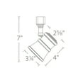 thumbnail image 6 of J-LED208-30-AB-WAC Lighting-Summit-15W 1 LED Beamshift Line Voltage Traditional J-Track Spot Head-4 Inches Wide by 7 Inches High, 6 of 6
