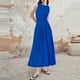 thumbnail image 1 of WILLBEST Vestidos De Mujer Vestido Casual Sin Mangas De Color Sólido Para Mujer Vestido Midi De Verano Con Cintura Ajustada A La Moda, 1 of 3