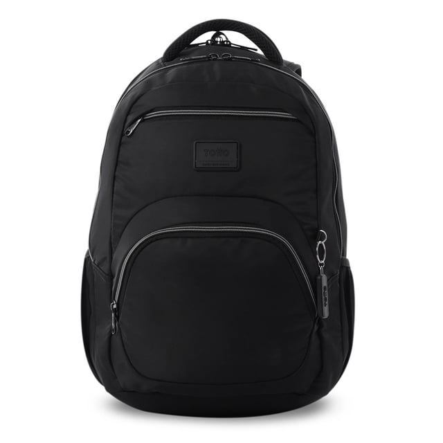 TOTTO Mochila Ergonómica Grande Porta Laptop 14 Repelente a Líquidos | Escuela - Oficina - Viaje | 2 negro G