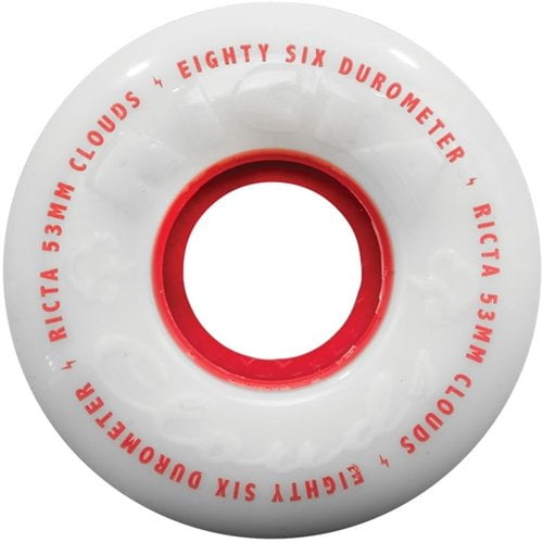 Ricta Wheels Clouds 92a Skateboard, Black, 52mm
