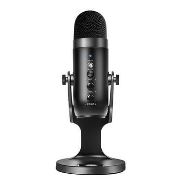 USB Condenser Microphone for Computer with Noise Cancelling/Mute Button USB Desktop Mic with Stand PC Microphone Mic Stand to Gaming Streaming Podcasting Recording Headphone