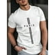 thumbnail image 2 of Men's Fashion "PARIS" Letter 3D Digital Print T-Shirt, Summer Mesh Fabric, Casual Round Neck Short Sleeve Top, Street Style, Polyester, Regular Fit, Sleeve Length, Unisex, Knit Fabric, Solid Color, 2 of 8