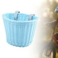 thumbnail image 2 of Cesta de bicicleta para niños, decoración frontal, cesta de bicicleta portátil para niñas, Camping Azul, 2 of 8