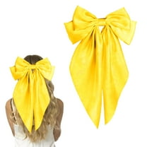 2PCS Hair Bows for Women Girls Hair Ribbon Bow Hair Clips with Long Tails Vintage Hair Accessories for Women