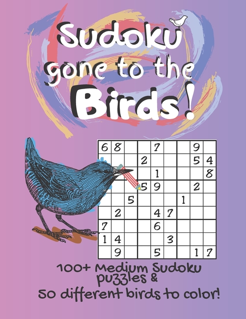 sudoku gone to the birds coloring pages medium difficulty activity