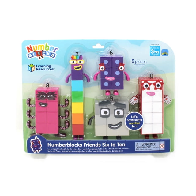 Recursos de aprendizaje de Play Figures Numberblocks Friends 6-10