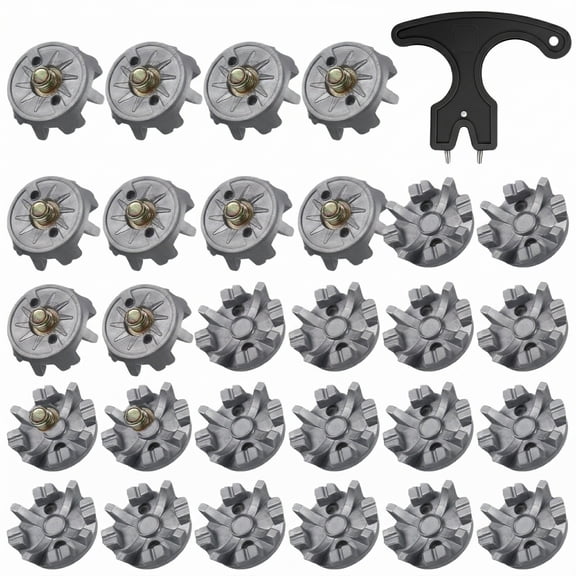 Lsupdaol Golf Cleats Set TPU Material Easy Installation 6 mm Thread 31 Pcs