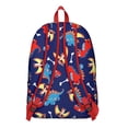thumbnail image 2 of Dinosaur Lover Backpack – Roaring Flying Dino Design Bookbag with Abstract Watercolor Style for School or Travel, 2 of 4