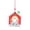 Red, variant on den Christmas Tree Ornaments, Vintage Style Hanging Wood Pendants Warm Holiday Decor for Home, Mantel, Window Red