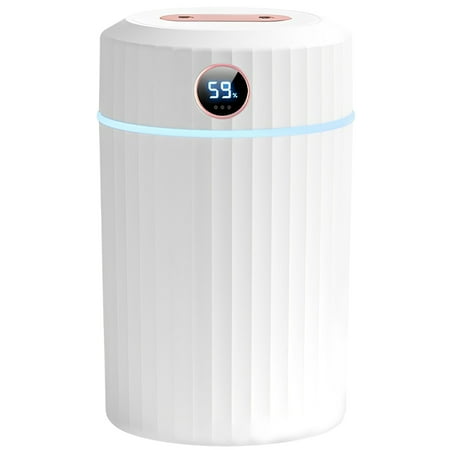 

Gpoty 2PCS Mini Humidifiers 2L Ultrasonic Cool Mist Humidifiers Portable Humidifier with 2 Spray Nozzles 7-Color LED Light and Real-time Humidity Display USB Humidifier for Bedroom Office