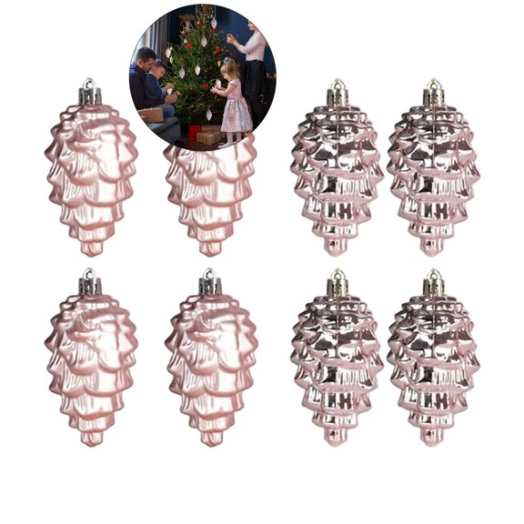 WNFJR Christmas Balls Ornaments for Xmas Christmas Tree, Pine Cone Pendants with Lanyard Shatterproof Christmas Tree Decorations Hanging Ball for Holiday Wedding Party Decoration