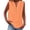 Orange -CA33, variant on Nestiefly Gauze Tank Tops for Women V Neck Sleeveless Cotton Linen Tops Summer Dressy Casual Work Blouses Boho Top Light Green XL