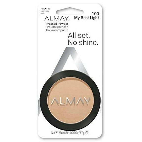 Pressed Powder by Almay, Skin Tone Matching, Hypoallergenic, Frageance Free, 100 My Best Light, 0.20 Oz
