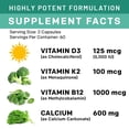 thumbnail image 4 of Suplemento de calcio PrimeMD 600 mg con vitamina D3 K2 5000 UI, 4 of 9