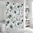 thumbnail image 5 of Polyester Fabric Watercolor Dandelion Shower Curtain, Spring Flowers Botanical Vintage Waterproof Bathtub Curtain Bathroom Decor Set with Hooks 72 x 96 Inches, 5 of 6