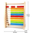 thumbnail image 3 of Hape: Rainbow Bead Abacus - Colorful Wooden Counting Toy, Freestanding 10 Row Abacus, Math & Logic Development Play, 10 x 4.7 x 12.6", Kids Ages 3+, 3 of 7
