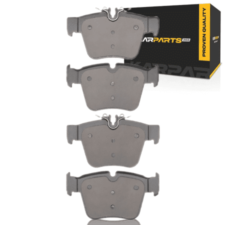 KarParts360 For Mercedes-Benz GLC350e 2018 2019 2020 Brake Pads | Ceramic | Electronic Pad Wear Sensor | 70.6 Millimeters / 2.78 Inches Inner Height