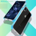 thumbnail image 4 of HSHDLDF iPhone XR Case Clear Anti-Yellow Heavy Duty Bumper Protective Shockproof Case for iPhone XR 6.1'' (Blue) \u2026, 4 of 7