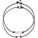 thumbnail image 1 of Zhuge Collar de 2 piezas con una sola perla de agua dulce y gargantilla de 3 perlas de agua dulce en cordón de cuero negro para niñas y mujeres, 1 of 5