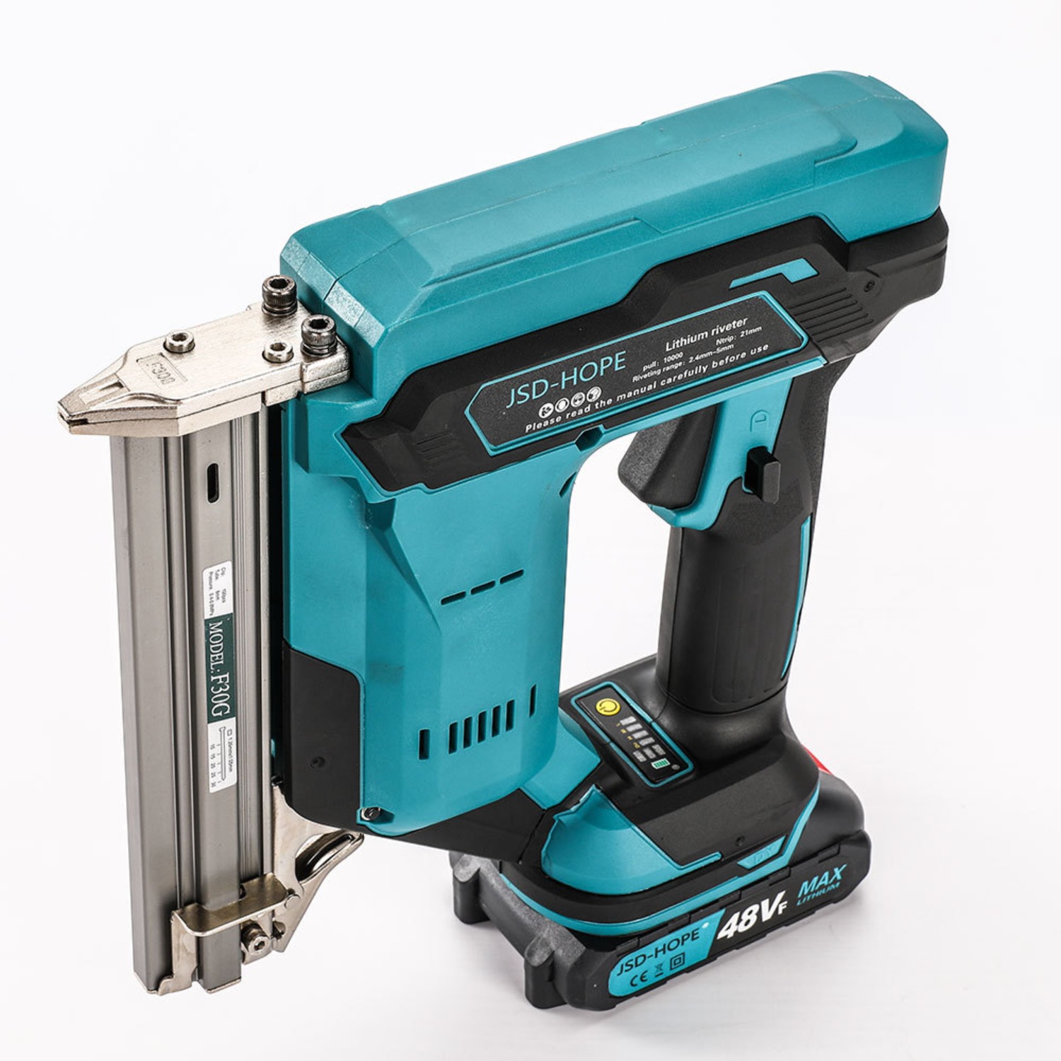 Cordless Lithium-Ion Nail Gun-Electric Brad Nailer&Stapler for Woodworking,Rechargeable Framing/Finish Nail Gun for DIY Home Decoration,No Air Compressor Needed