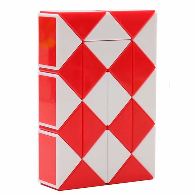 Magic Snake Twist Puzzle Twisty Toy Collection 24 Wedges Magic Ruler