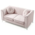 thumbnail image 5 of Glory Furniture Delray Velvet Loveseat in Pink, 5 of 7
