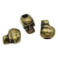 thumbnail image 5 of 50PCS Antique Bronze Halloween Skull Beads Hole 5mm Loose Bead Jewelry Making Beading Crafts, 5 of 5