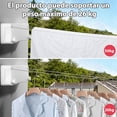 thumbnail image 3 of Tendedero retráctil de Pared para Interiores y Exteriores, Tendedero Ropa Ajustable, Tendederos retractil Pared para Hogar, Fácil de Instalar（Blanco）, 3 of 4