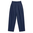 thumbnail image 4 of Perfectbot Women's Pleated Wide Leg Pants - Casual Dressy Work High Waisted Trousers, 4 of 5