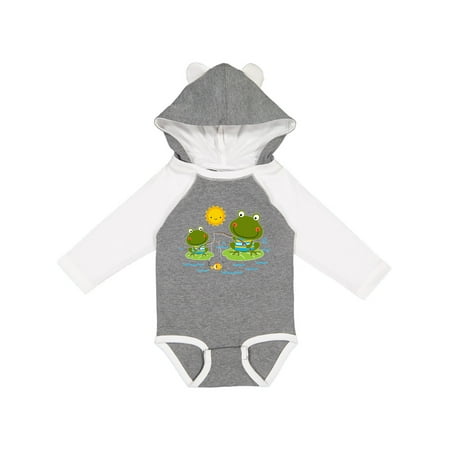 

Inktastic Fishing Frogs Cute Fisherman Gift Baby Boy Long Sleeve Bodysuit