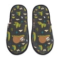 thumbnail image 1 of Balery Funny Sloths In The Forest Pantuflas de Casa de Felpa Silenciosas con Diseño Estampado, Zapatillas Cómodas Antideslizantes de Algodón para Interior-Medium, 1 of 8