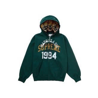 Supreme Men's MM6 Maison Margiela Zip Up Hooded Sweatshirt Ash