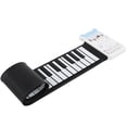 thumbnail image 4 of Piano enrollado a mano, Flexible, portátil, 49 teclas, recargable, altavoz incorporado, teclado, instrumento K5, 4 of 12