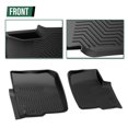 thumbnail image 2 of Suitable for Floor Mats 3PCS Compatible with Ford F150 SuperCrew Cab 2004 2005 2006 2007 2008 1st & 2nd Row All Weather Protection TPE Floor Liners Black, 2 of 3
