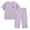 Purple, variant on Zpanxa Toddler Summer Pajama Set Tencel Blend Short Sleeve Outfit A Class Certified Loungewear for Baby Boys Girls