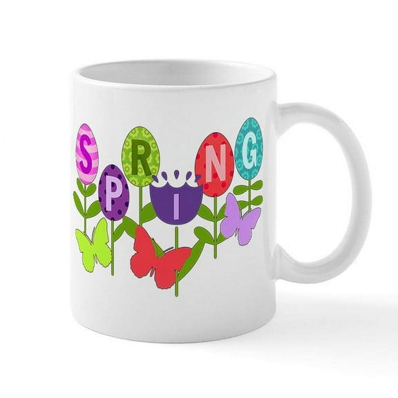 CafePress - Spring Eggs Mugs - 11 oz Ceramic Mug - Novelty Coffee Tea Cup