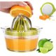 thumbnail image 1 of Exprimidor manual multifunción 4 en 1, exprimidor de mano de naranja, limón y cítricos Separador de huevos con 2 escariadores antideslizantes, colador, rallador y taza medidora (13 oz), 1 of 5