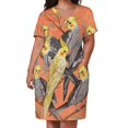 thumbnail image 3 of Cockatiel Fun vestido suelto con bolsillos vestido largo para mujer ropa de mujer vestidos de noche de lujo 2025, 3 of 7