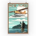 thumbnail image 2 of New York, Float Plane and Fisherman (9x12 Wall Art Print, Home Decor), 2 of 3