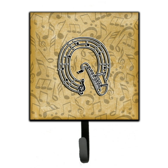 Letter Q Musical Instrument Alphabet Leash or Key Holder
