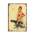 thumbnail image 1 of Sexy Lady Retro Metal Plate Tin Sign Vintage Iron Painting Poster Art Home Decor Tmvgtek Para estrenar, 1 of 9