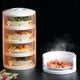 thumbnail image 3 of Protector Térmico de Alimentos, Transparente Apilable A Prueba de Polvo, Contenedor de Almacenamiento de Alimentos Sobrantes, Organización de Cocina, 3 of 5