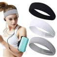 thumbnail image 1 of Sweatband sports headband, running antiperspirant band sports headband, elastic anti-perspirant headband, soft sports headband - Type:Set1;, 1 of 5