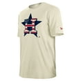 thumbnail image 2 of Men's New Era Cream Houston Astros Americana Flag Fill T-Shirt, 2 of 3