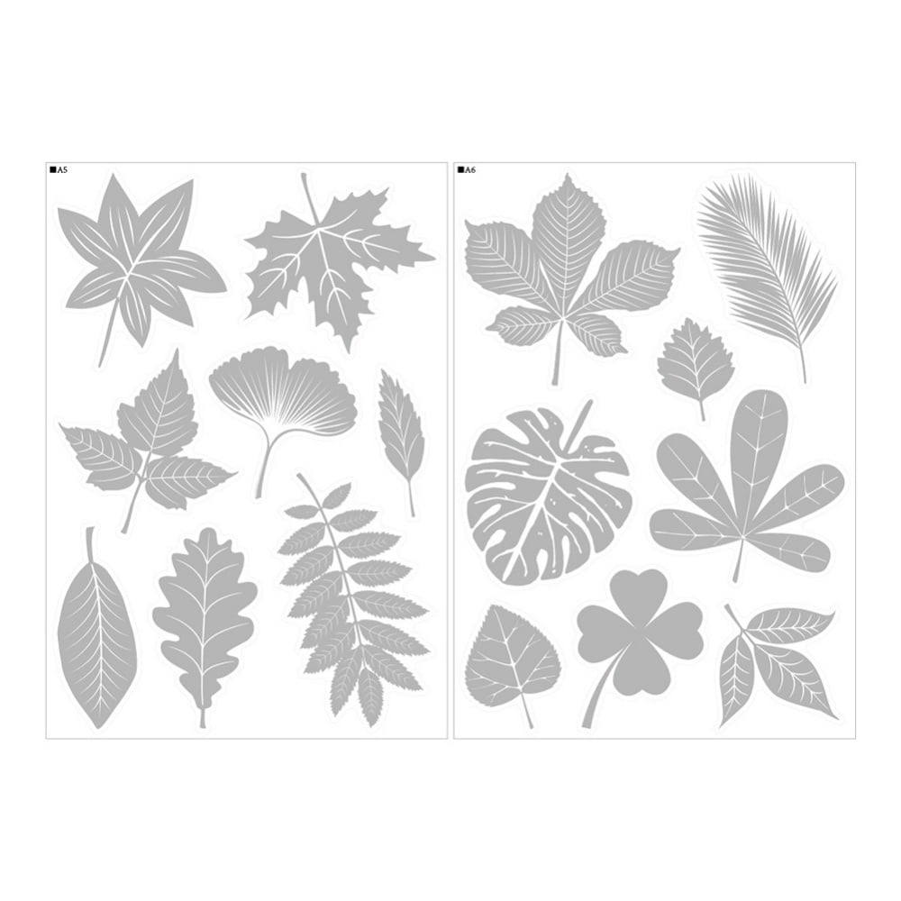 2 Sets of Anti-Collision Window Clings Leaf Shapes Stickers Bird Alert Decals 