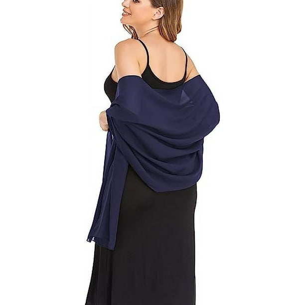 Bufanda Grande De Seda Para Mujer - Chal Pashmina Para Bodas, Fiestas Y Eventos Elegantes