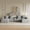 Grey, variant on Wilayok 108" Oversized L-Shaped Sectional Sofa, Fluffy Corduroy Cloud Couch with Ottoman, Plush Memory Foam Boneless Modular Sectional Couch for Living Room Small Space, Black