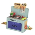 thumbnail image 4 of Horno de microondas de juguete para niños con luces, utensilios de cocina con sonido, juego educativo de desarrollo de cocina de simulación para resta Verde, 4 of 8