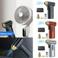 thumbnail image 3 of 130,000 RPM Electric Compressed Air Duster, Powerful 52m/s Jet Fan with Stepless Speed, Cordless Mini Blower for PC Cleaning, Car Detailing & Camping - 200W Max, 3 of 8